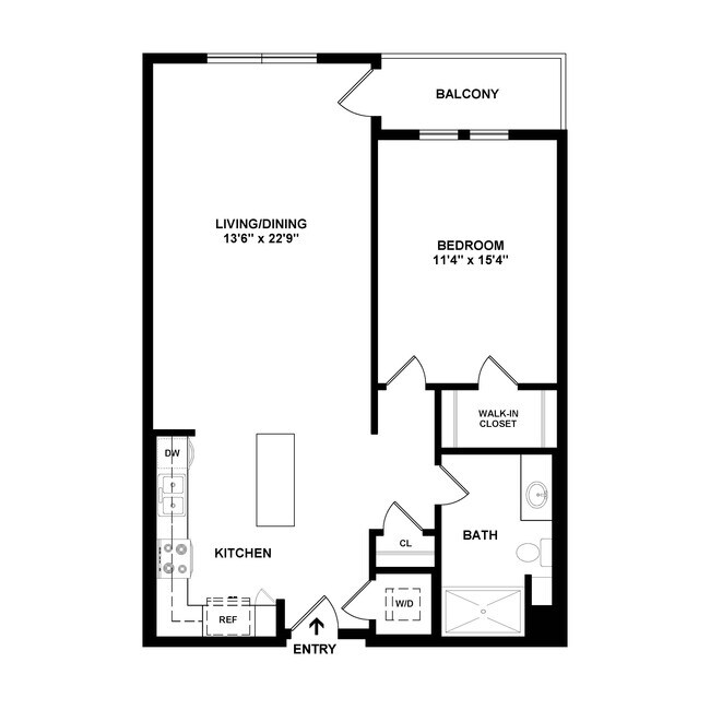 Plan A2 407 floor plan